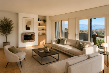 COLOGNY - APPARTEMENT AVEC VUE LAC DANS UNE RÉSIDENCE DE STANDING